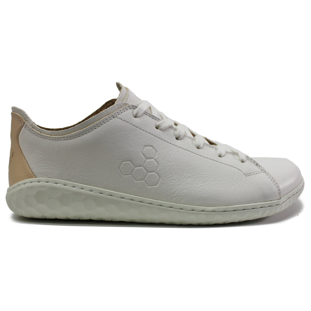 Vivobarefoot Geo Court III Leather Womens Trainers#color_off white pink