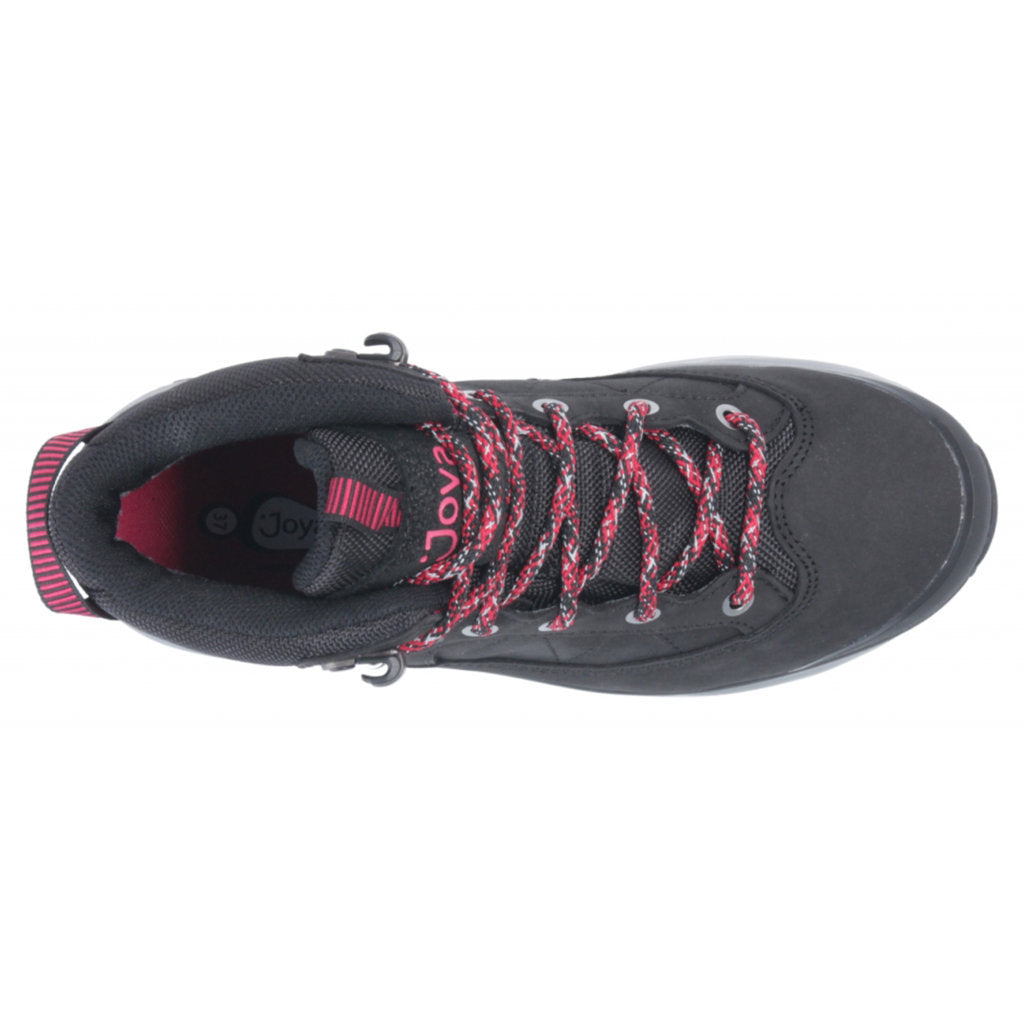 Joya Montana PTX Nubuck Leather & Textile Women's Trainers#color_black pink