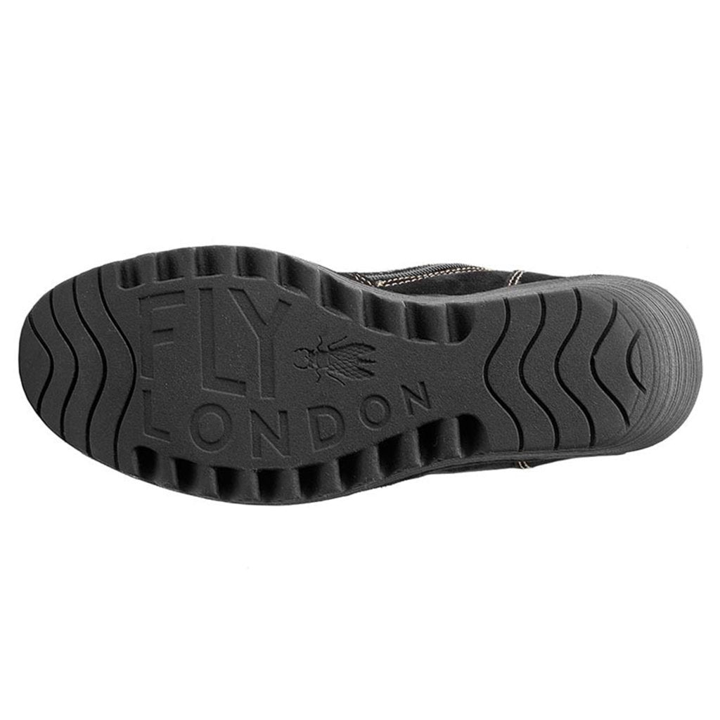 Fly London YUST Suede Womens Boots#color_black