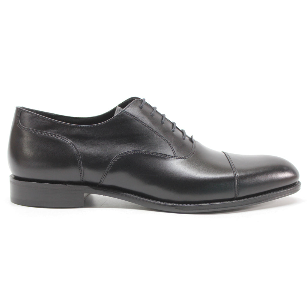 Loake Stonegate Polished Leather Men's Oxford Shoes#color_carbon black