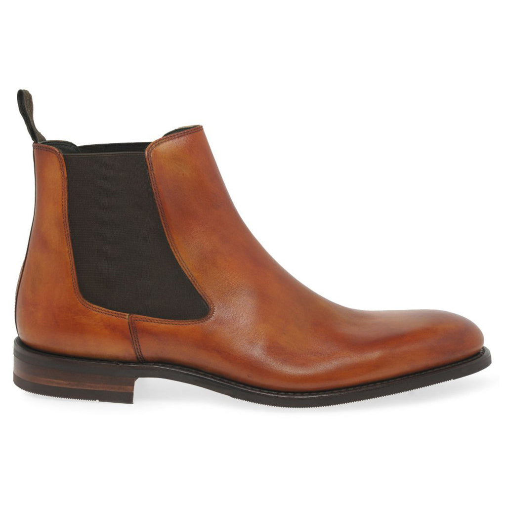 Loake Wareing Polished Leather Men's Chelsea Boots#color_tan