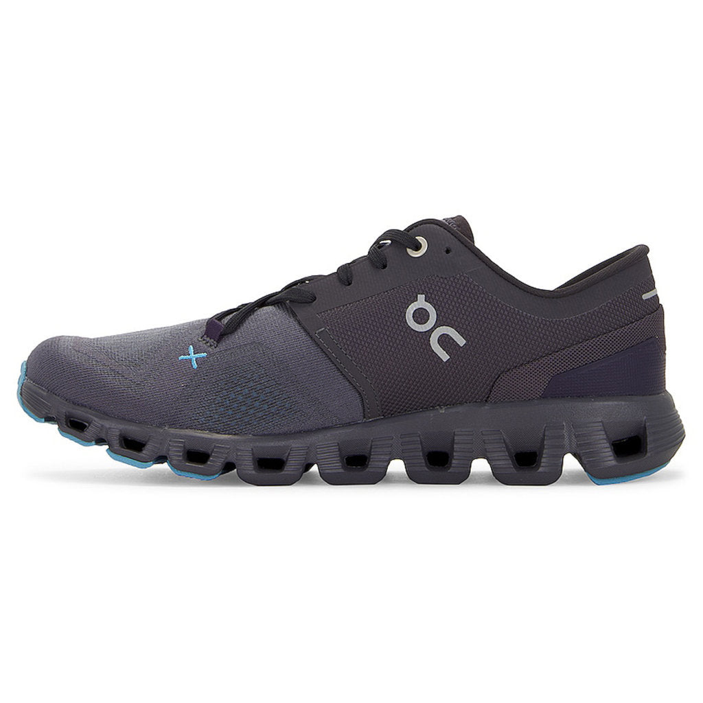 On Cloud X 3 Textile Men's Running Shoes#color_eclipse magnet