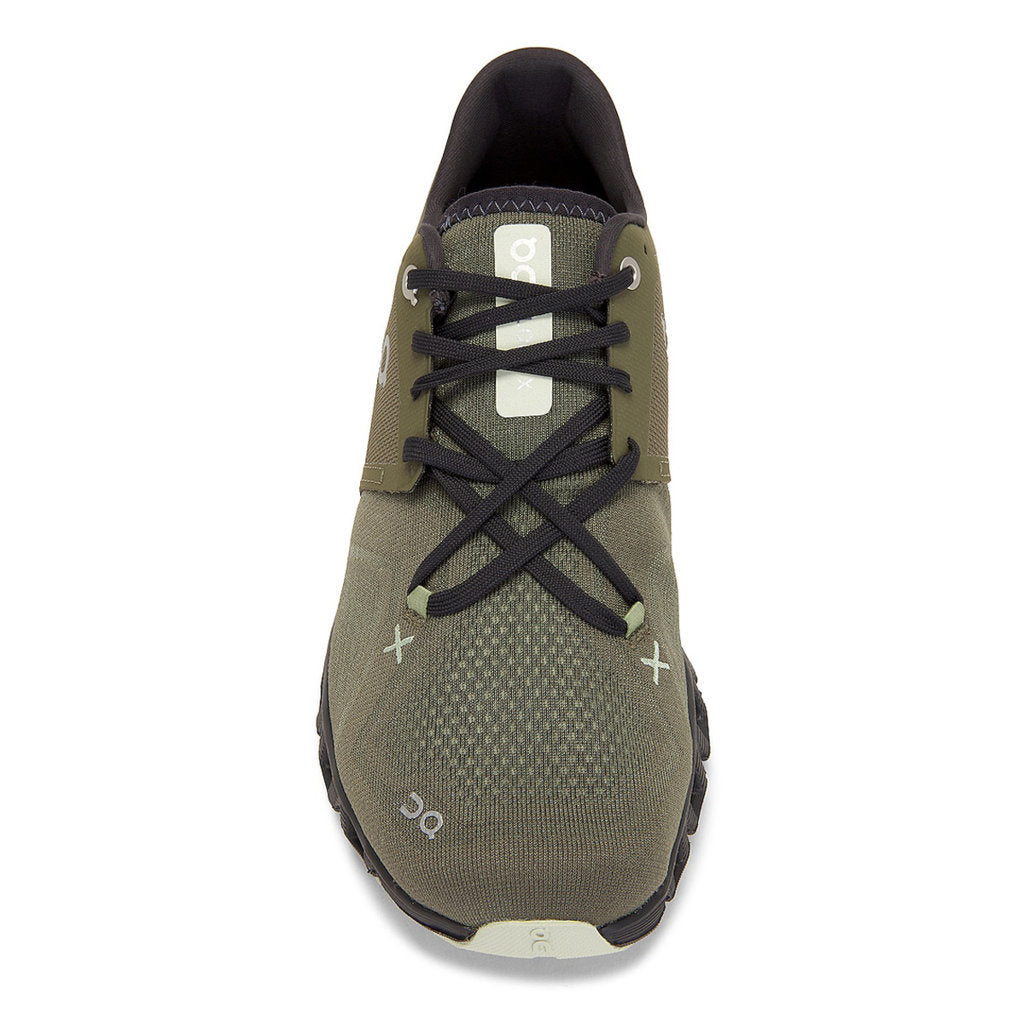 On Cloud X 3 Textile Men's Running Shoes#color_olive reseda