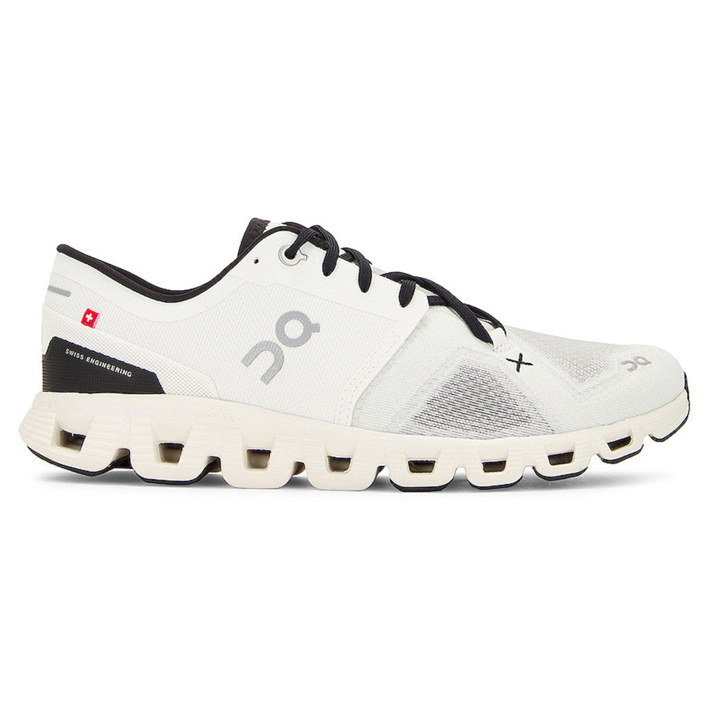 On Cloud X 3 Textile Men's Running Shoes#color_ivory black
