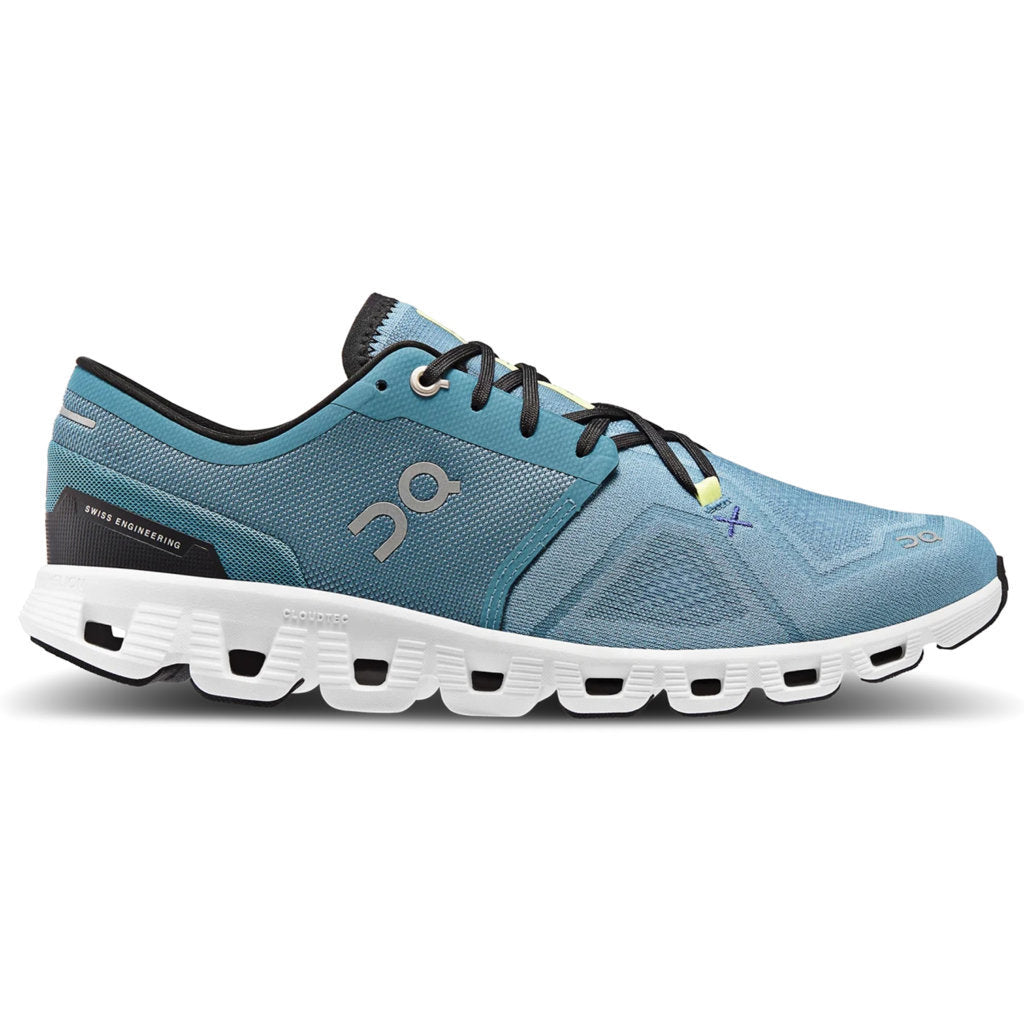 On Cloud X 3 Textile Men's Running Shoes#color_pewter white