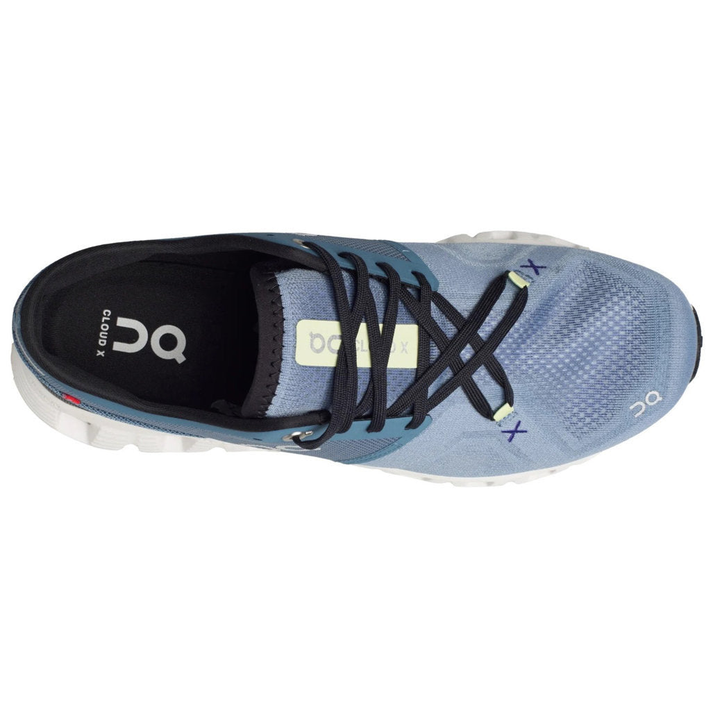 On Cloud X 3 Textile Men's Running Shoes#color_pewter white