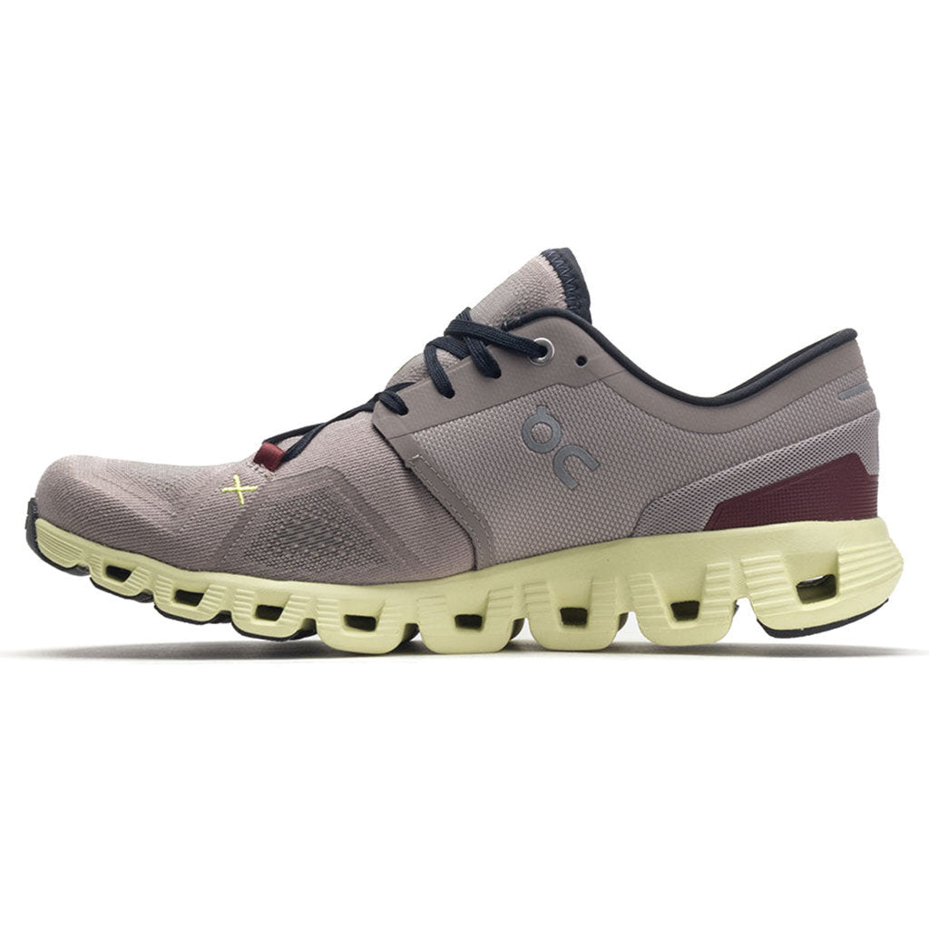 On Cloud X 3 Textile Men's Running Shoes#color_fog hay