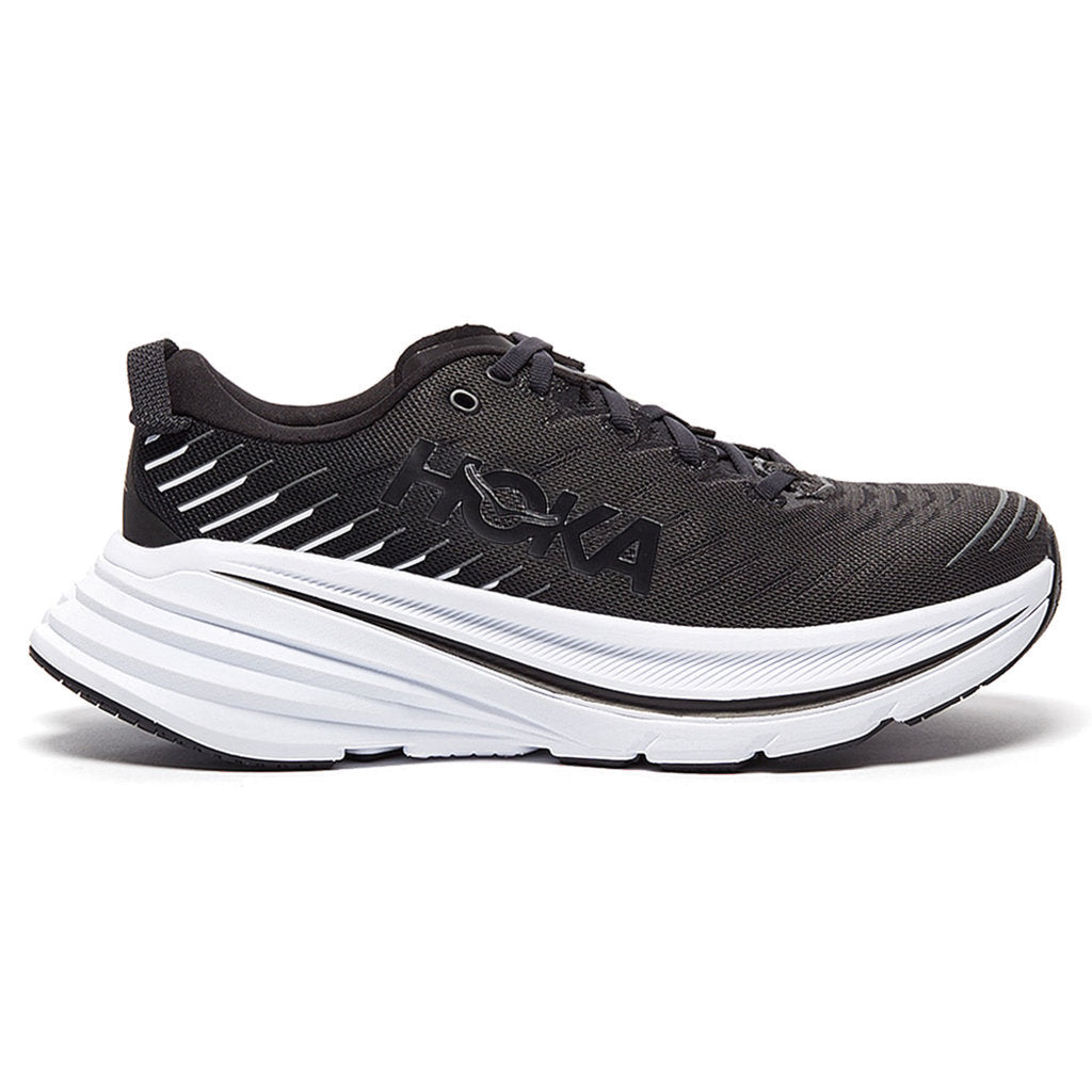 Hoka Bondi X Synthetic Textile Men's Running Shoes#color_black white