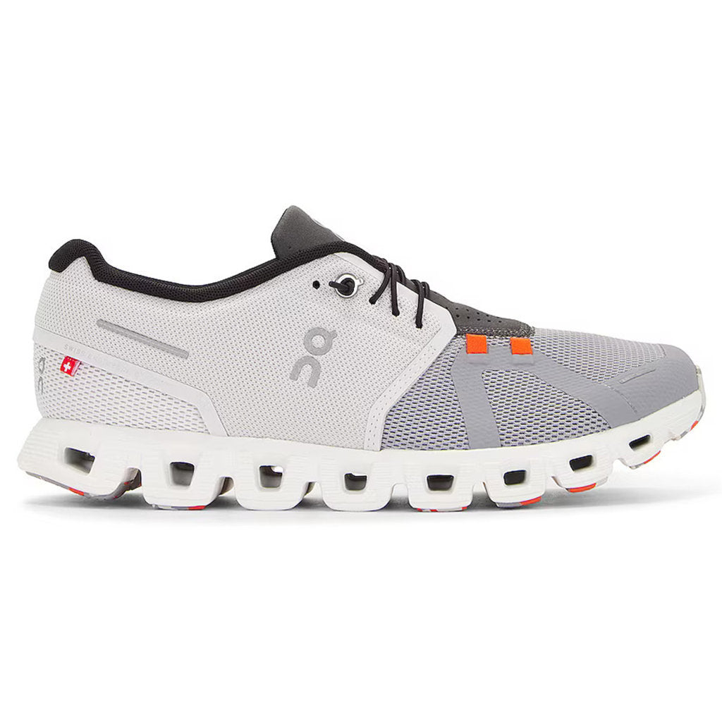 On Cloud 5 Fuse Textile Men's Running Shoes#color_frost alloy