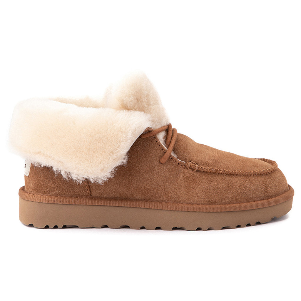 UGG Diara Suede Sheepskin Women's Ankle Boots#color_chestnut