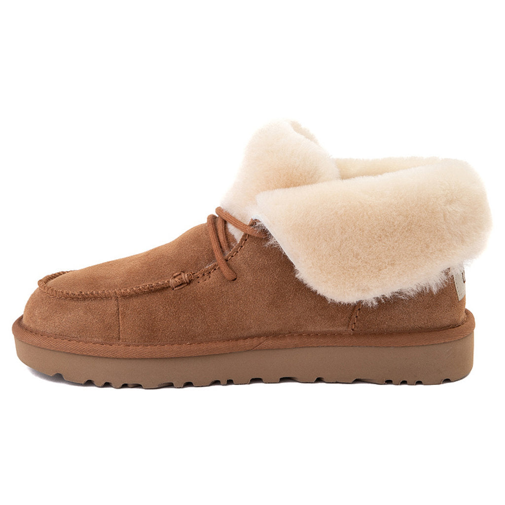 UGG Diara Suede Sheepskin Women's Ankle Boots#color_chestnut