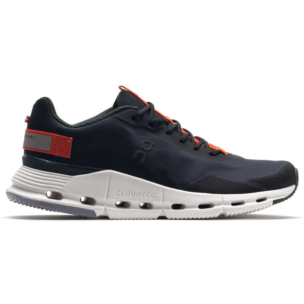 On Running Cloudnova Form Textile Men's Low-Top Trainers#color_black flame