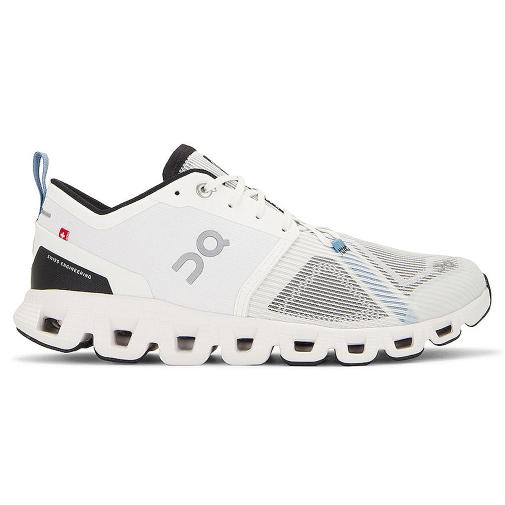 On Cloud X 3 Shift Textile Men's Running Shoes#color_undyed white black