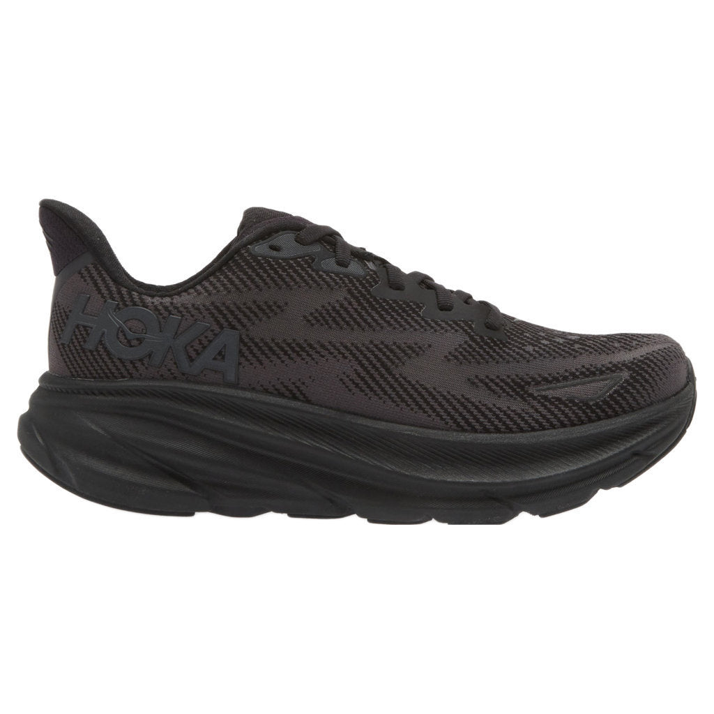 Hoka Clifton 9 Wide Mesh Men's Running Shoes#color_black black