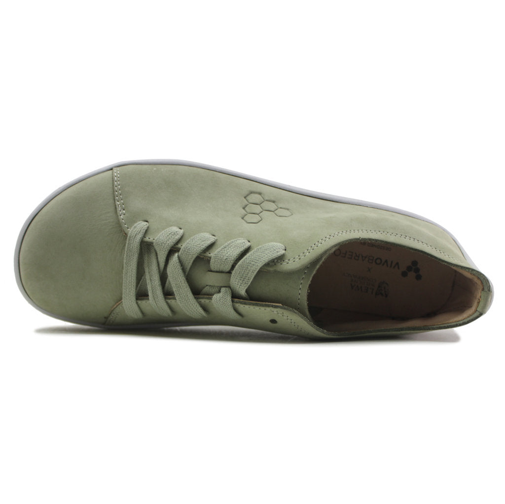 Vivobarefoot Addis Lewa Leather Mens Trainers#color_sage
