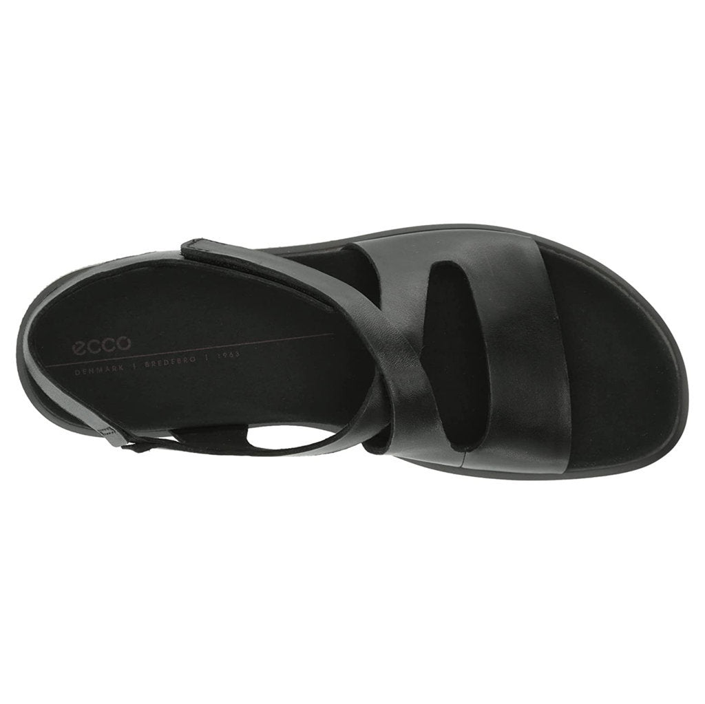 Ecco Flowt 273723 Leather Womens Sandals#color_black