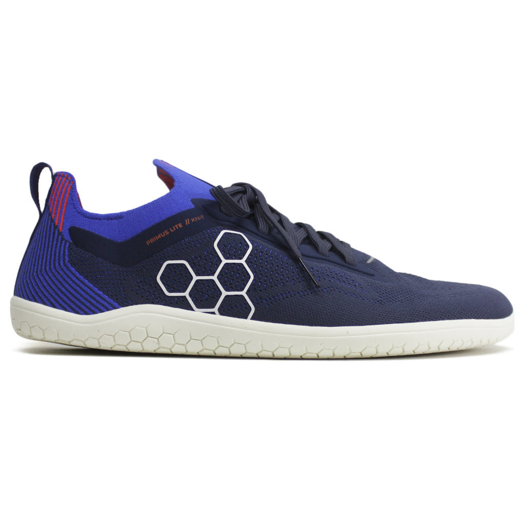 Vivobarefoot Primus Lite Knit Textile Synthetic Mens Trainers#color_navy