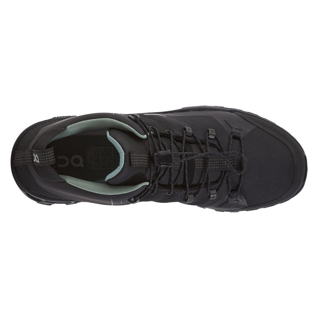 On Cloudtrax Waterproof Textile Synthetic Mens Boots#color_black