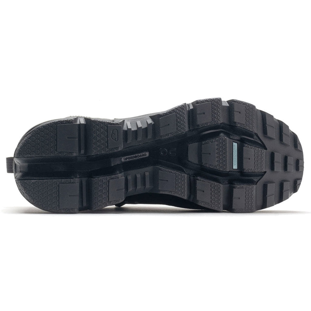 On Cloudwander Waterproof Textile Synthetic Women's Running Shoes#color_black eclipse