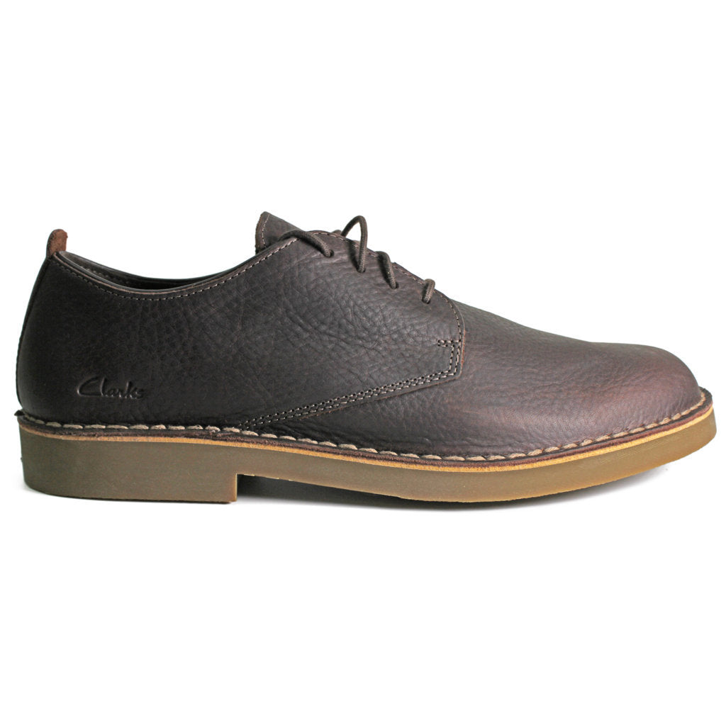 Clarks Desert London Evo Leather Mens Shoes#color_dark brown