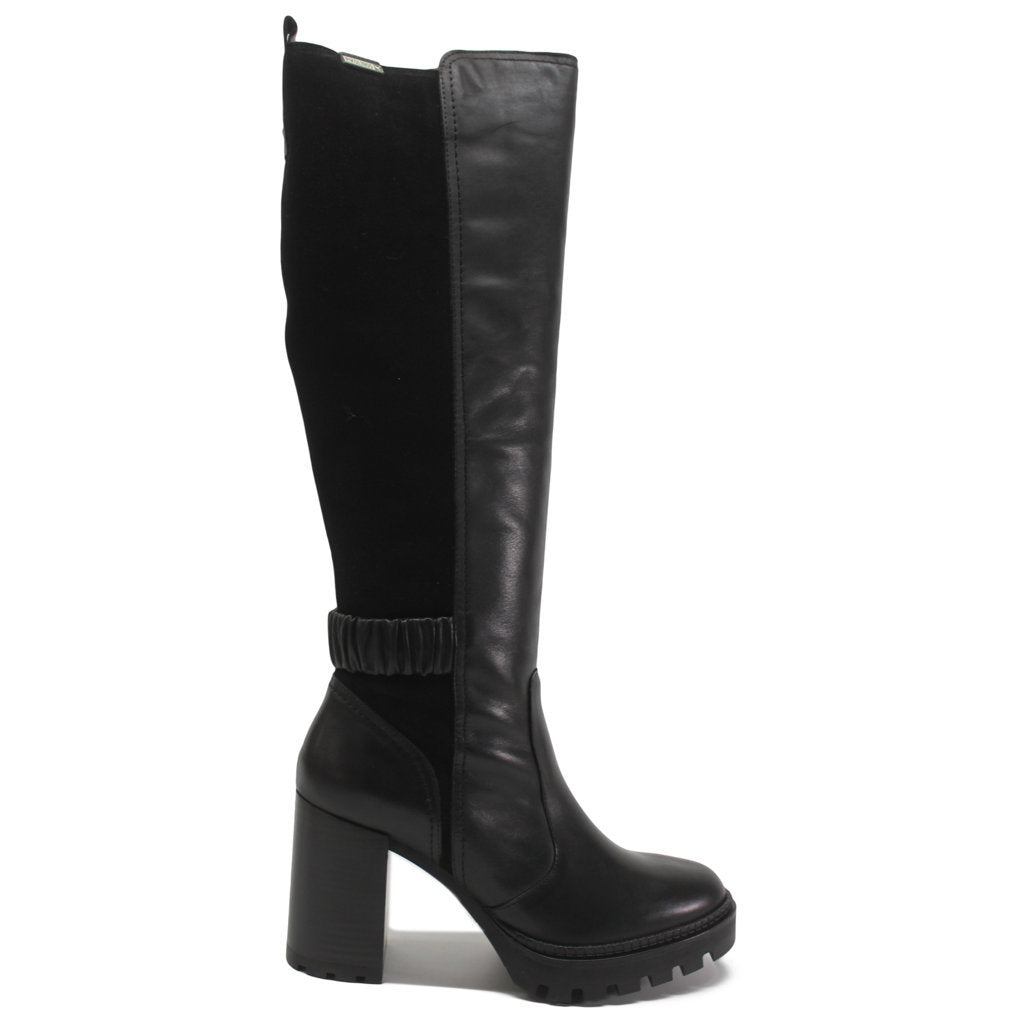 Pikolinos Cervera W1H Leather Womens Boots#color_black