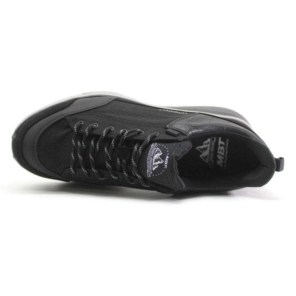 MBT Naga Sym Leather Synthetic Mens Trainers#color_black
