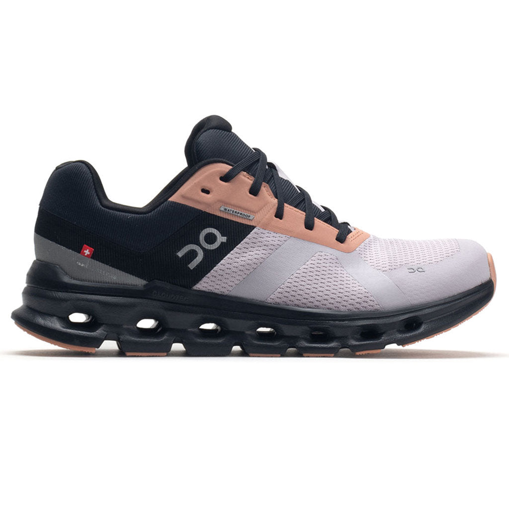 On Cloudrunner Waterproof Textile Synthetic Women's Running Shoes#color_fade black