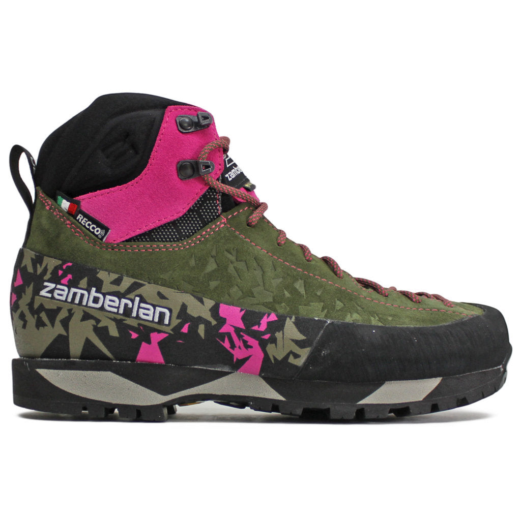 Zamberlan 226 Salathe Trek GTX RR Suede Womens Boots#color_dark green lilac