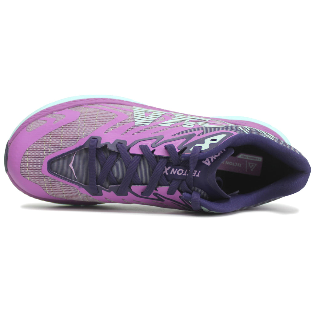 Hoka Tecton X 2 Textile Synthetic Women's Running Shoes#color_orchid flower night sky