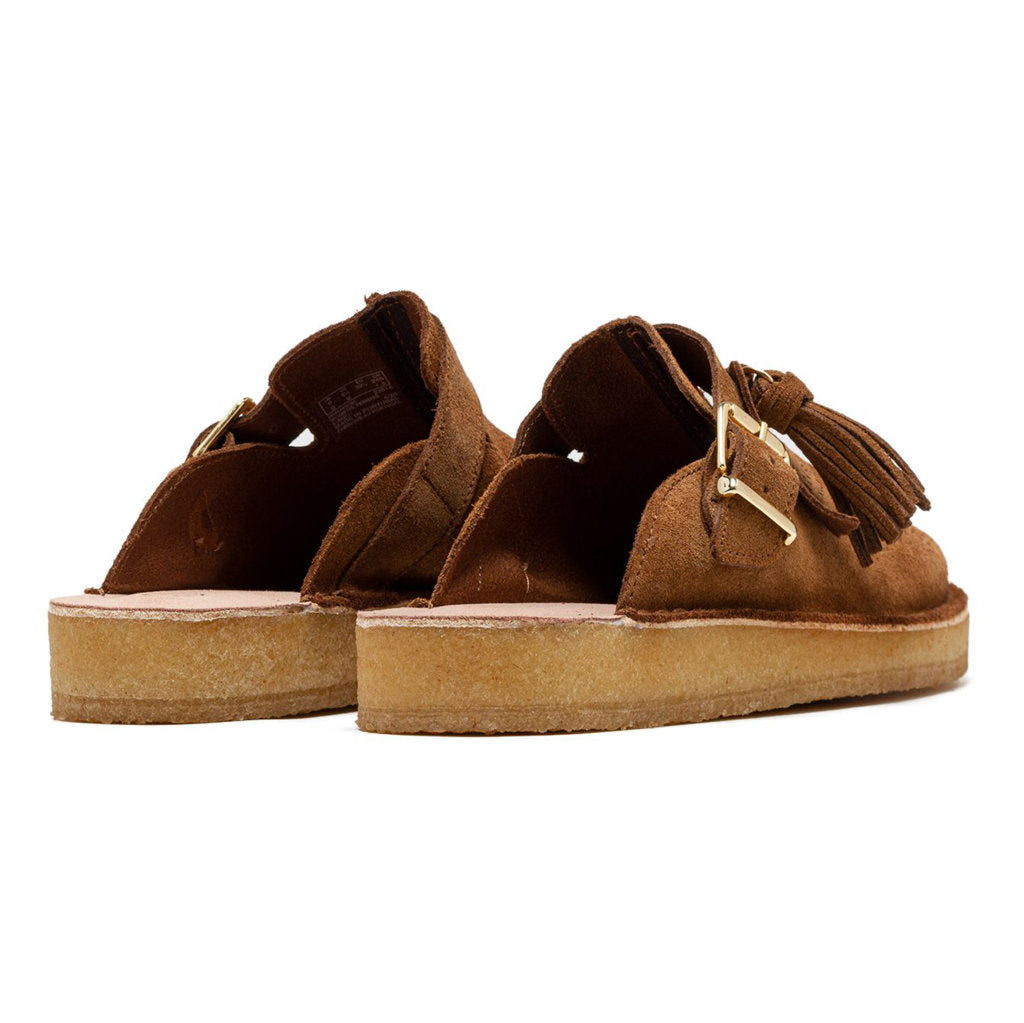 Clarks Originals Trek Mule Suede Womens Shoes#color_caramel