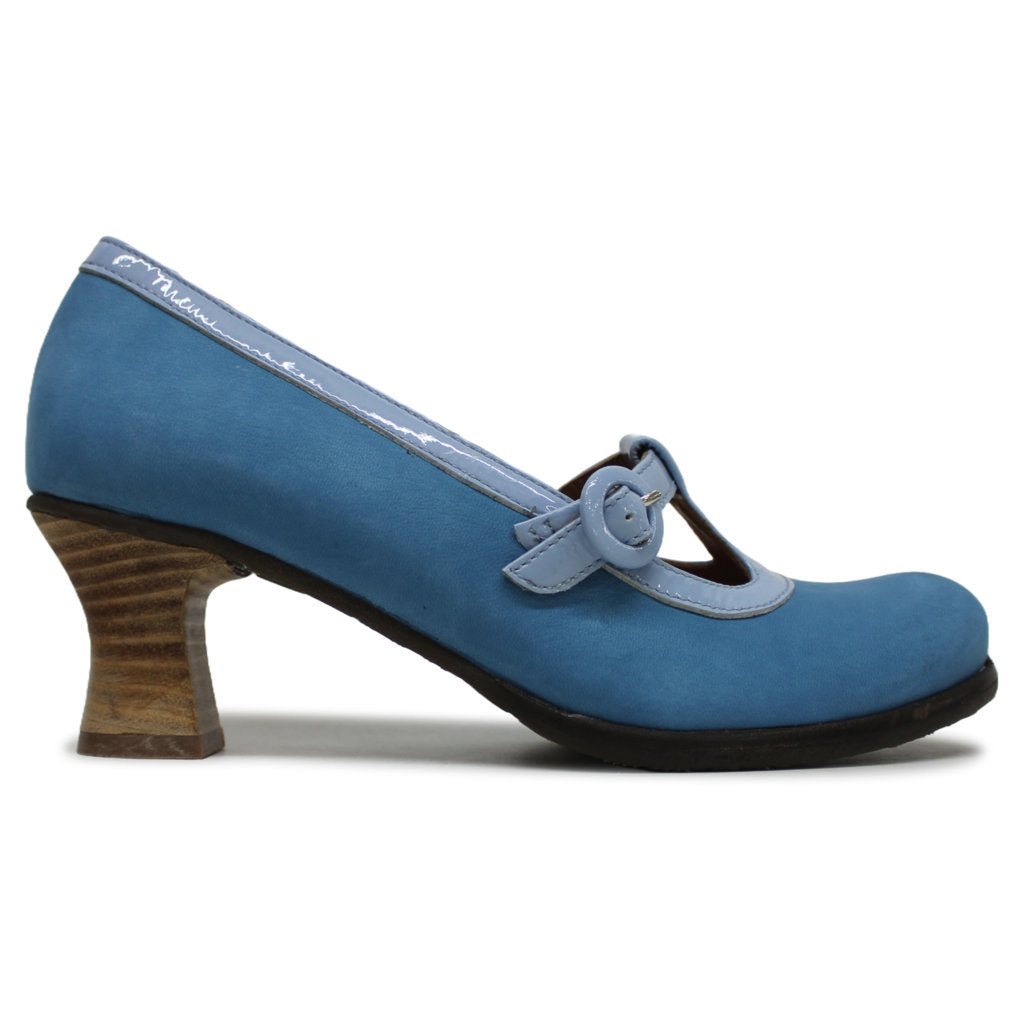 Fly London BEGI085FLY Cupido Leather Womens Shoes#color_sky blue