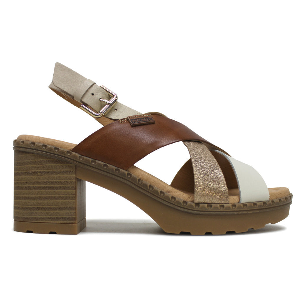 Pikolinos Canarias W8W-1510 Leather Women's Sandals#color_nata