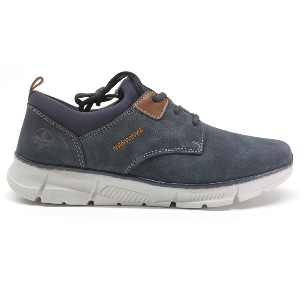 Reiker Mens B6163 Leather Synthetic Navy Trainers