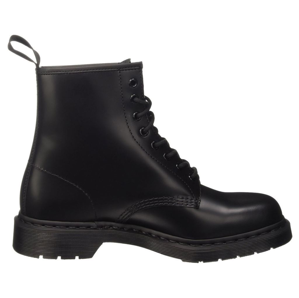 Dr. Martens 1460 8 Eyelet Mono Smooth Black Unisex Boots - UK 4