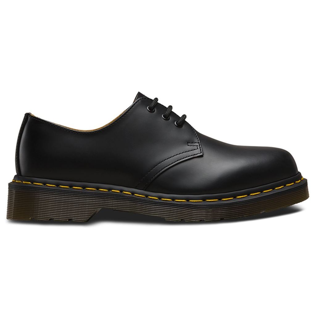 Dr. Martens 1461 3 Eyelet Smooth Black Unisex Shoes - UK 6