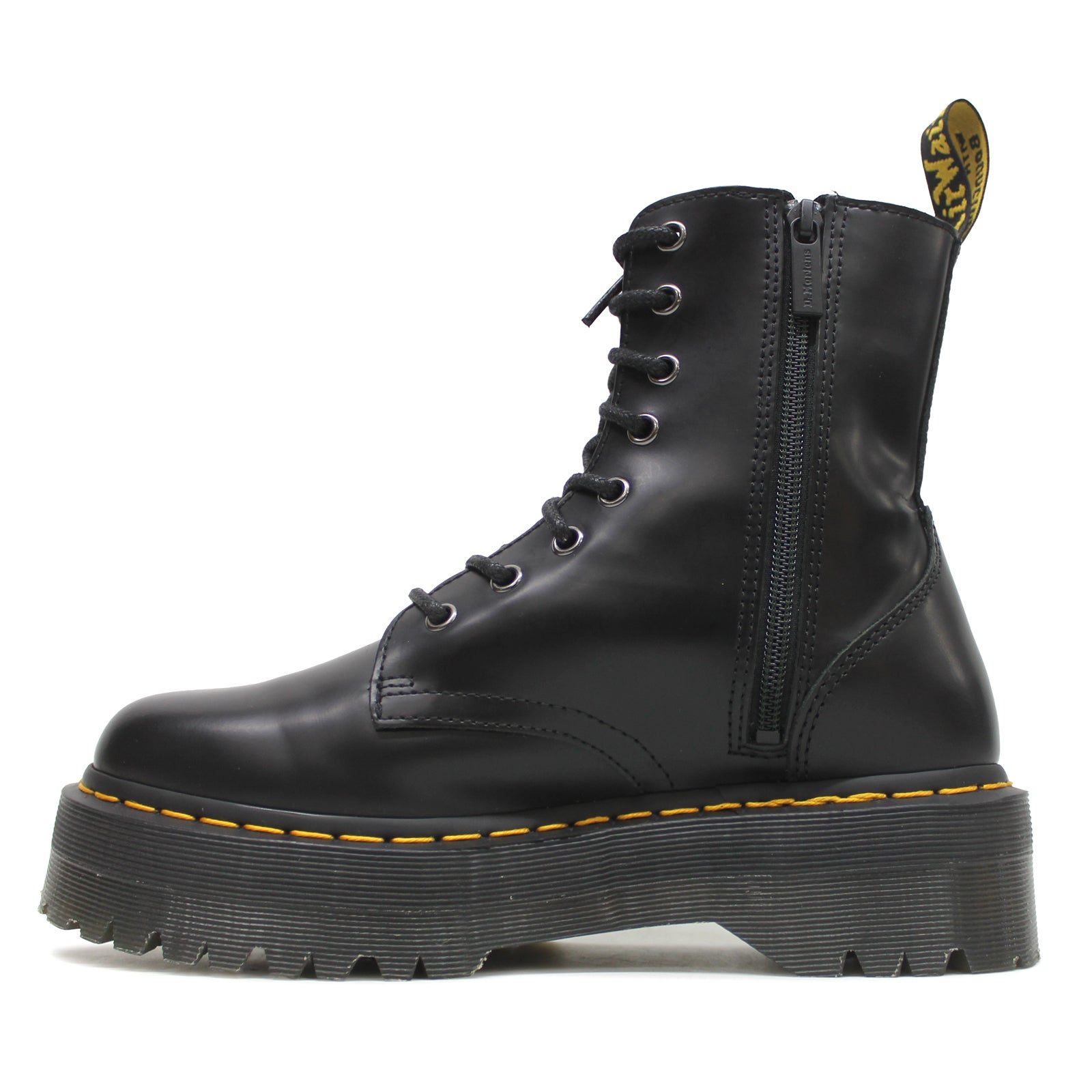 Dr. Martens Jadon Smooth Leather Unisex Boots#color_black
