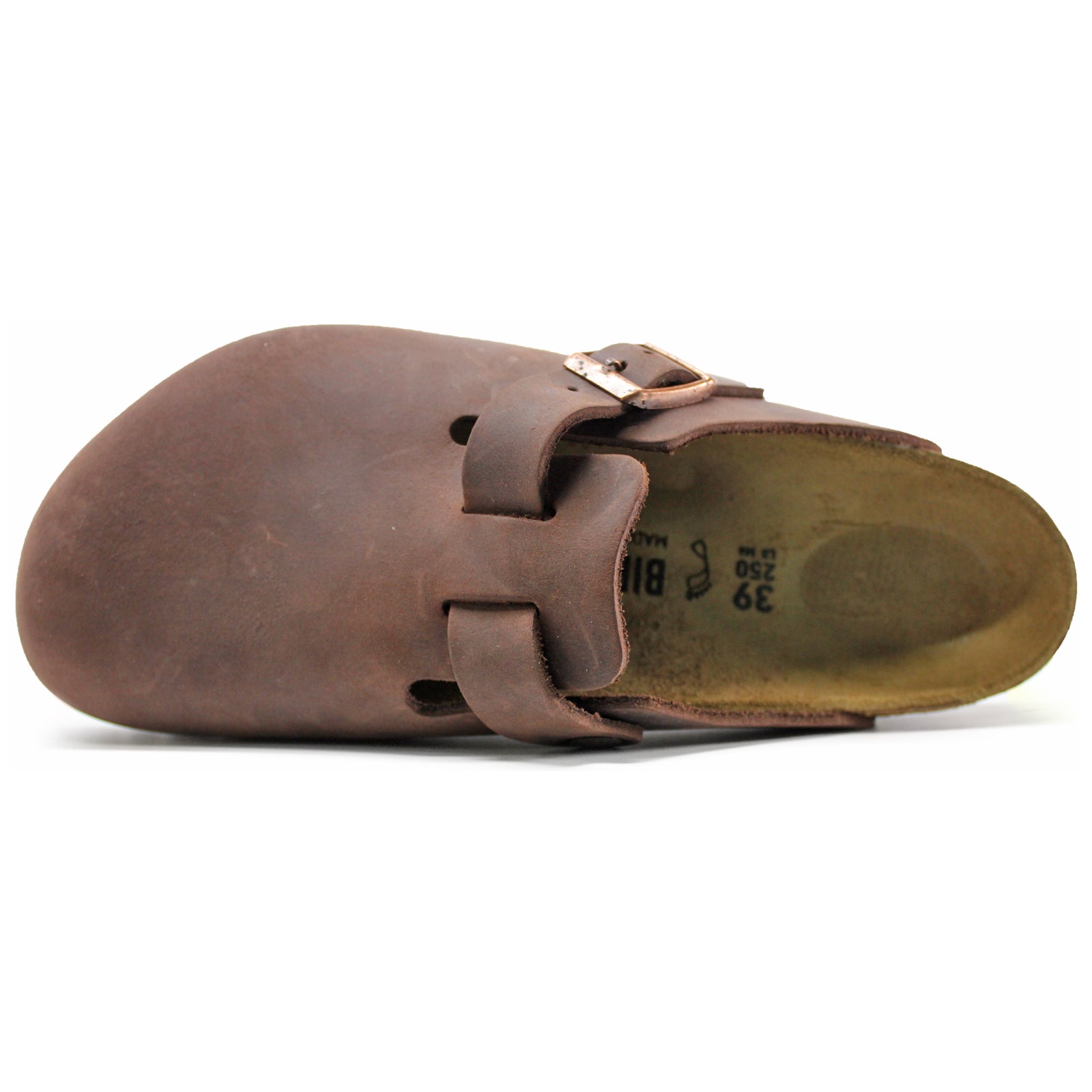 Birkenstock Boston Oiled Leather Unisex Sandals#color_habana