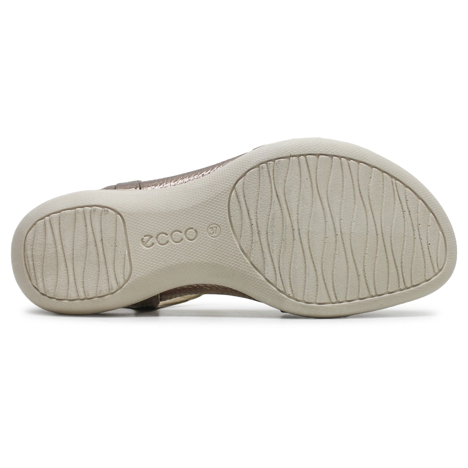 Ecco Flash Leather Womens Sandals#color_warm grey metallic
