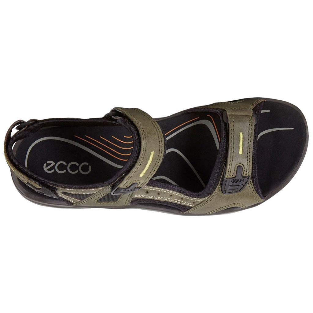 Ecco Offroad 069564 Nubuck Leather Mens Sandals#color_tarmac moon rock