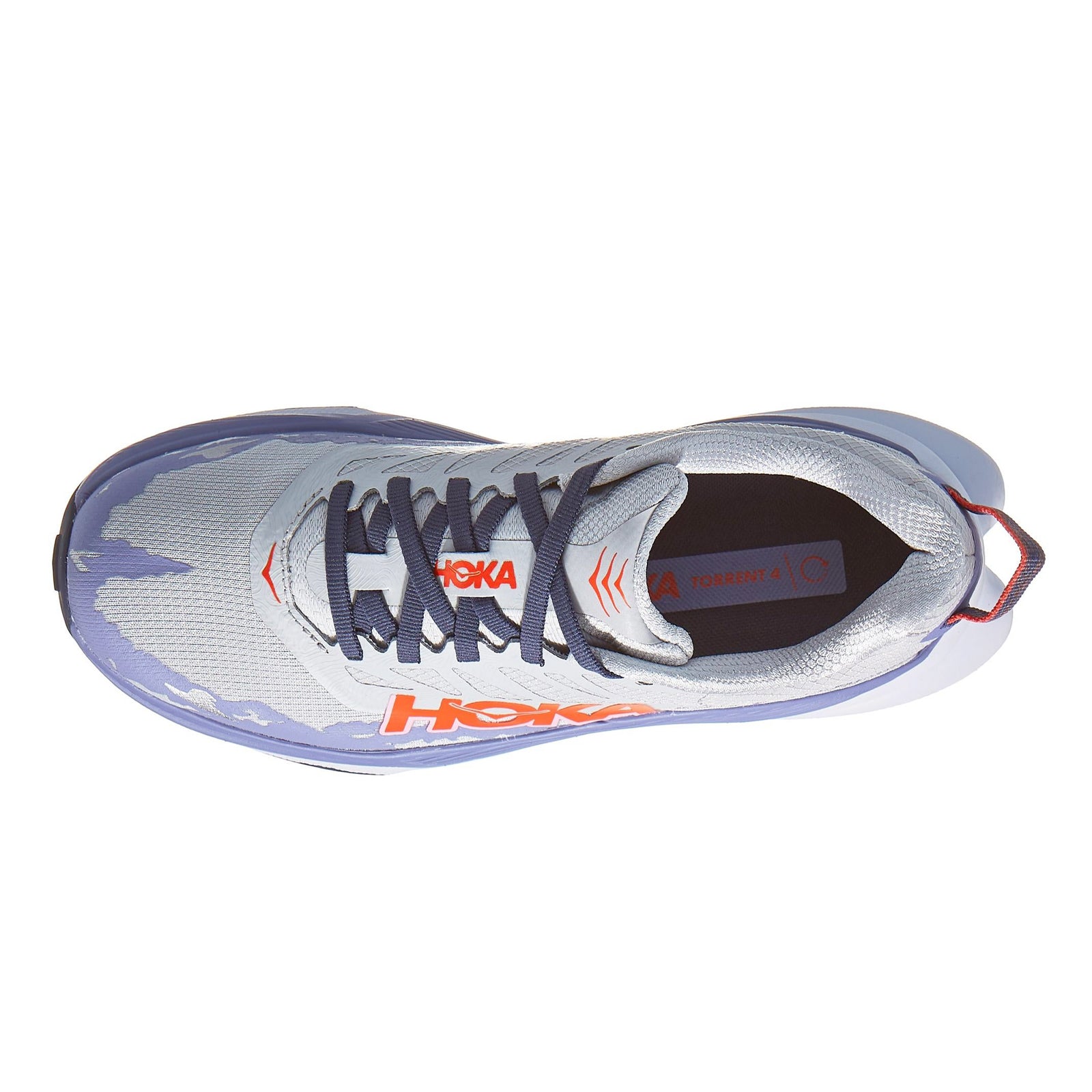 Hoka Torrent 4 Textile Synthetic Womens Trainers#color_stardust wild indigo