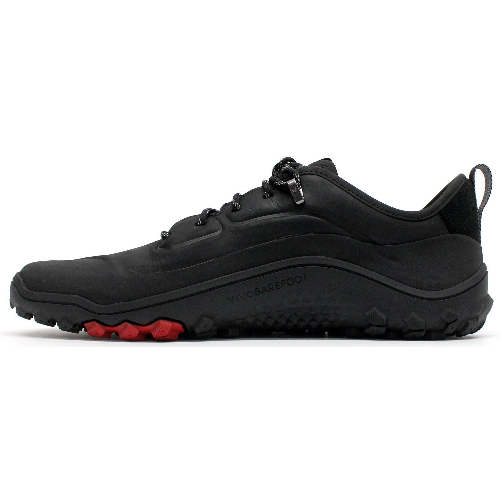 Vivobarefoot Tracker Leather Low Leather Mens Trainers#color_obsidian