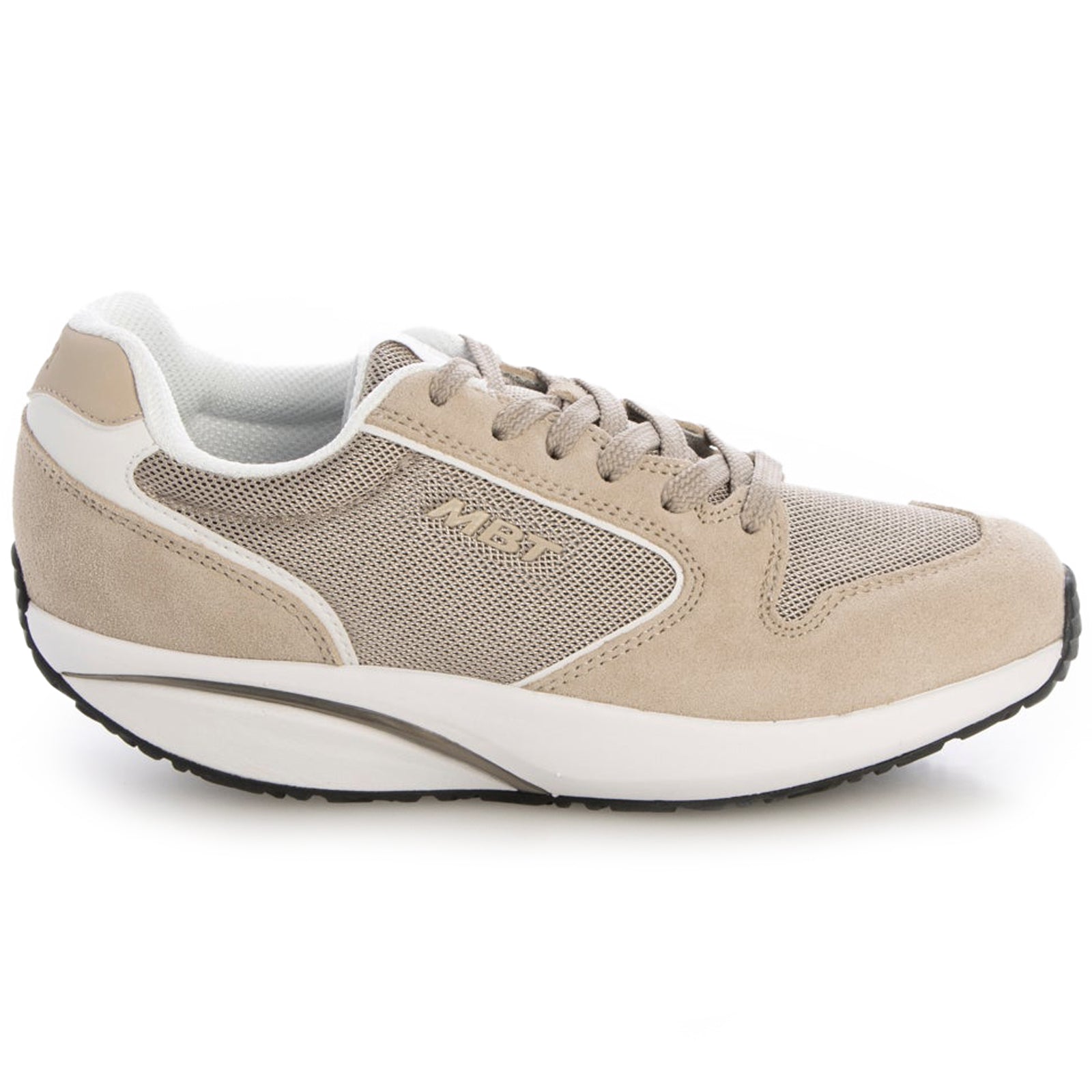MBT 1997 Classic II Suede Textile Mens Trainers#color_beige