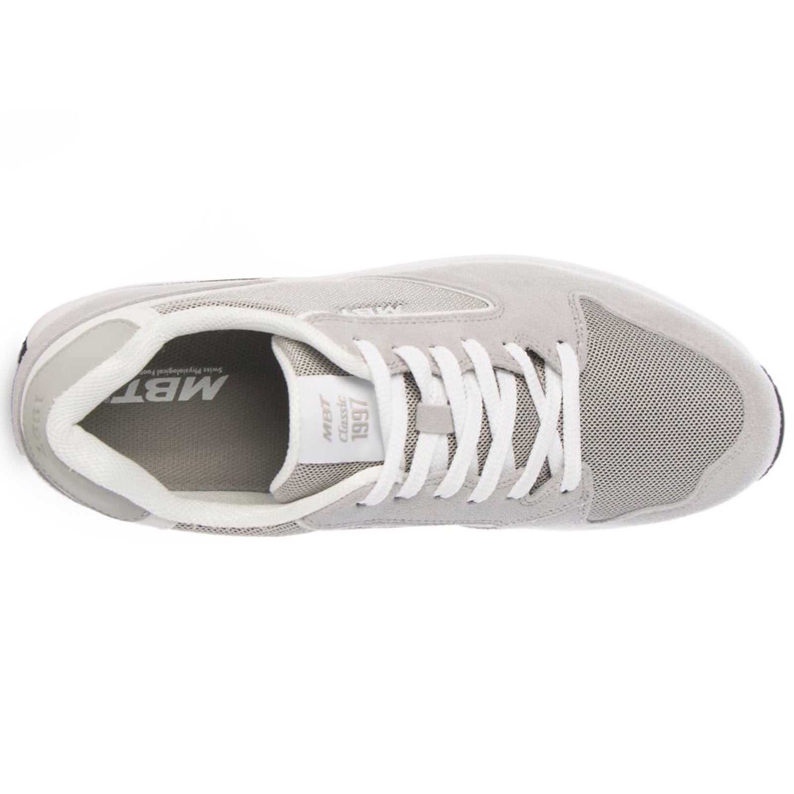MBT 1997 Classic II Suede Textile Mens Trainers#color_mist grey