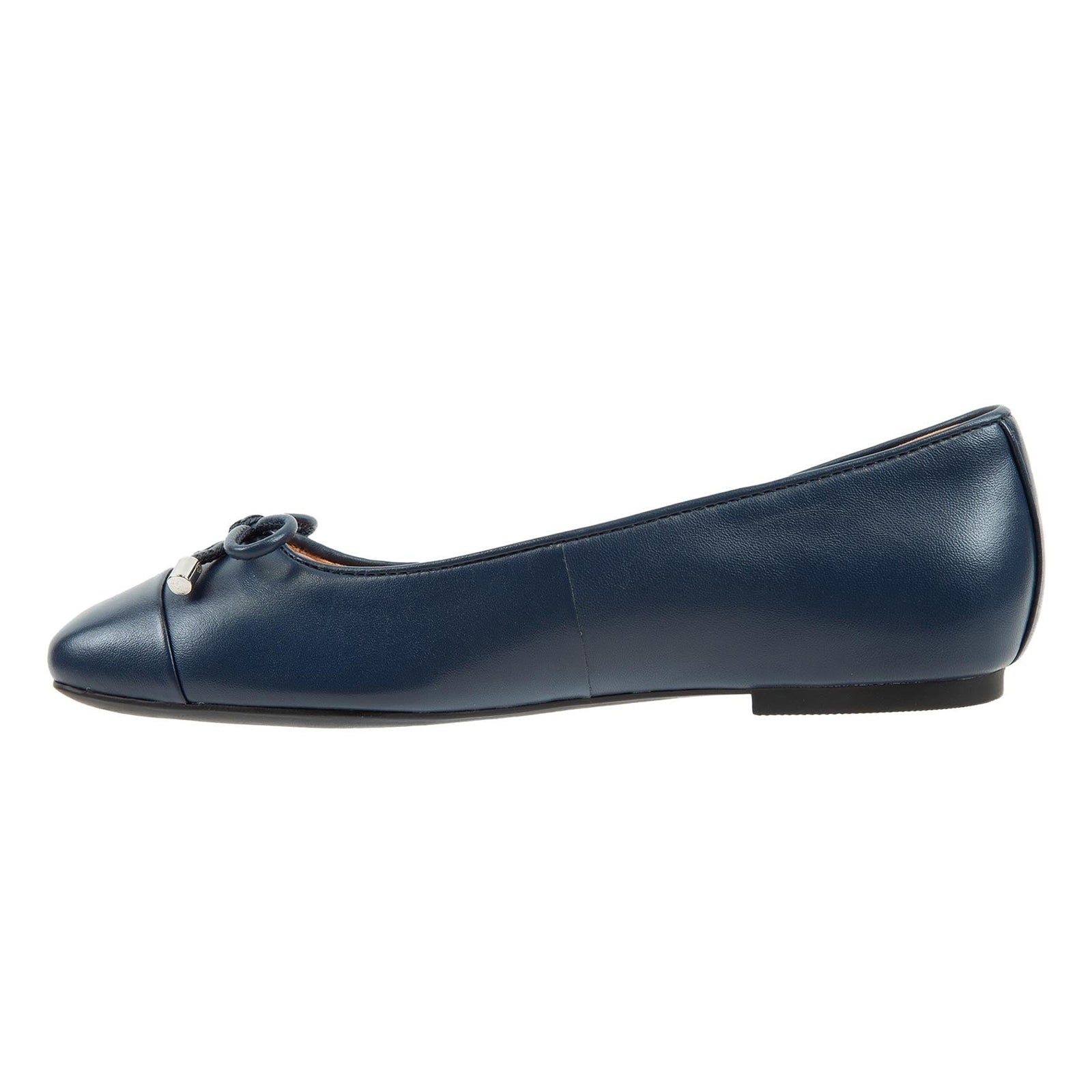 Vionic Klara Nappa Leather Womens Shoes#color_navy
