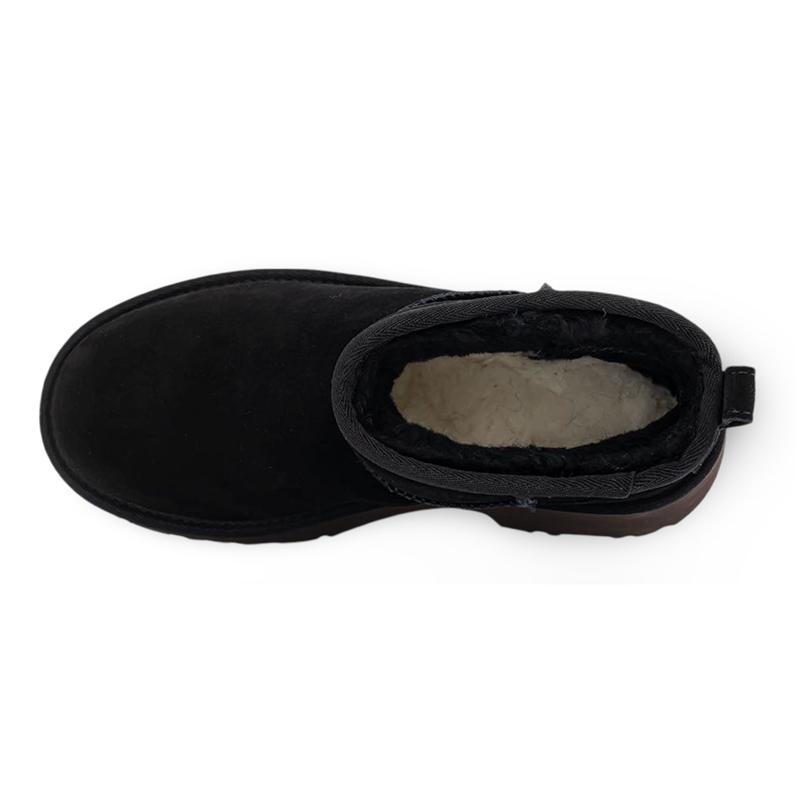 Ugg Classic Ultra Mini New Heights Suede Womens Boots#color_black