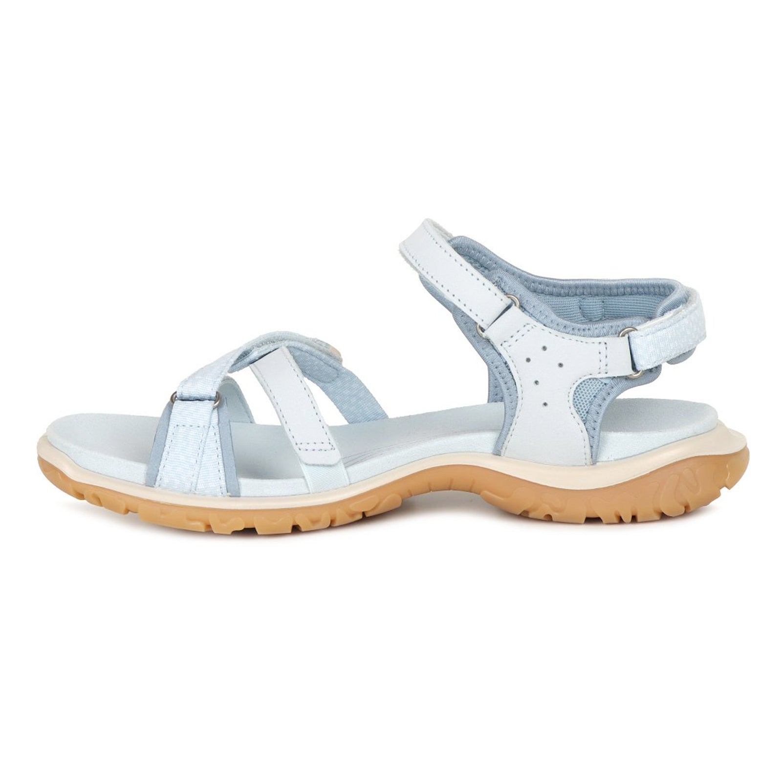 Ecco Offroad Roam Leather Textile Womens Sandals#color_air bright white