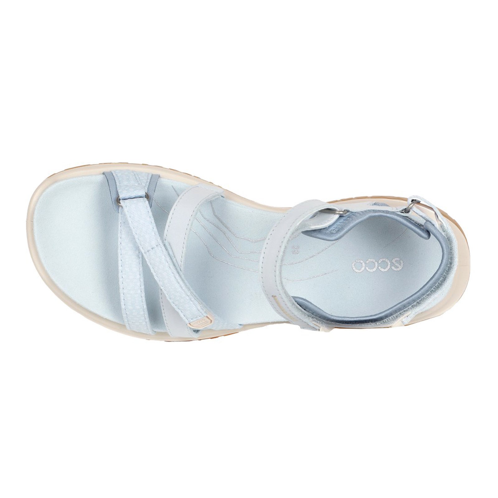 Ecco Offroad Roam Leather Textile Womens Sandals#color_air bright white