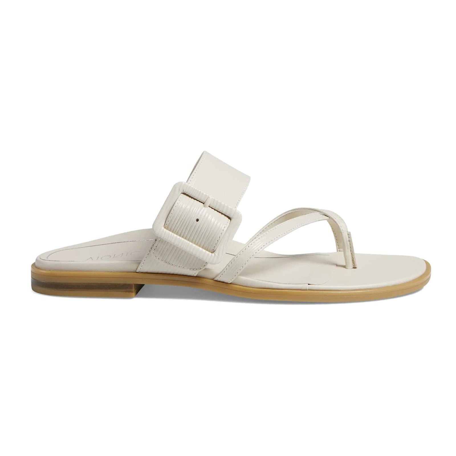 Vionic Julep Wavy Leather Womens Sandals#color_cream