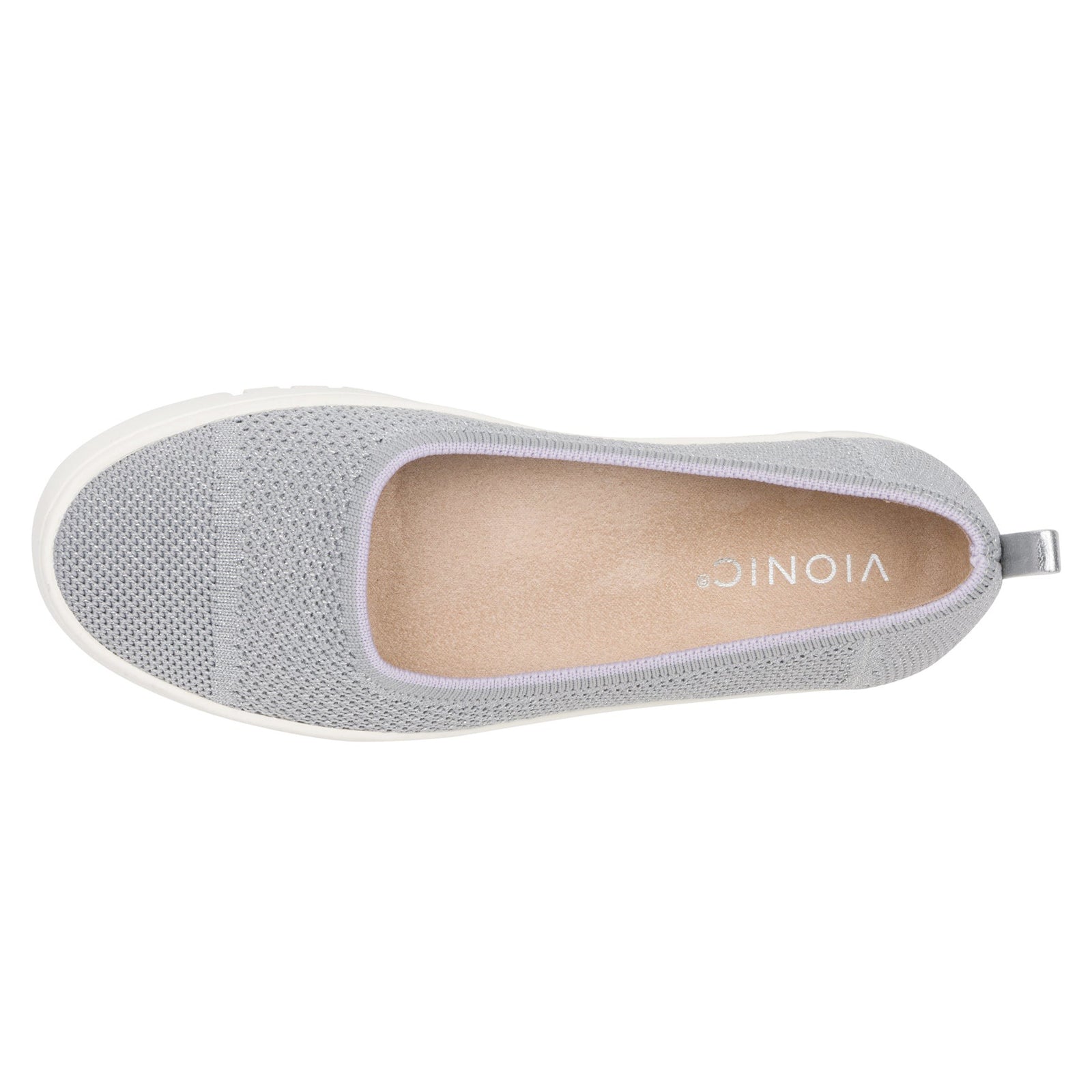 Vionic Up Skimmer Textile Womens Shoes#color_light grey