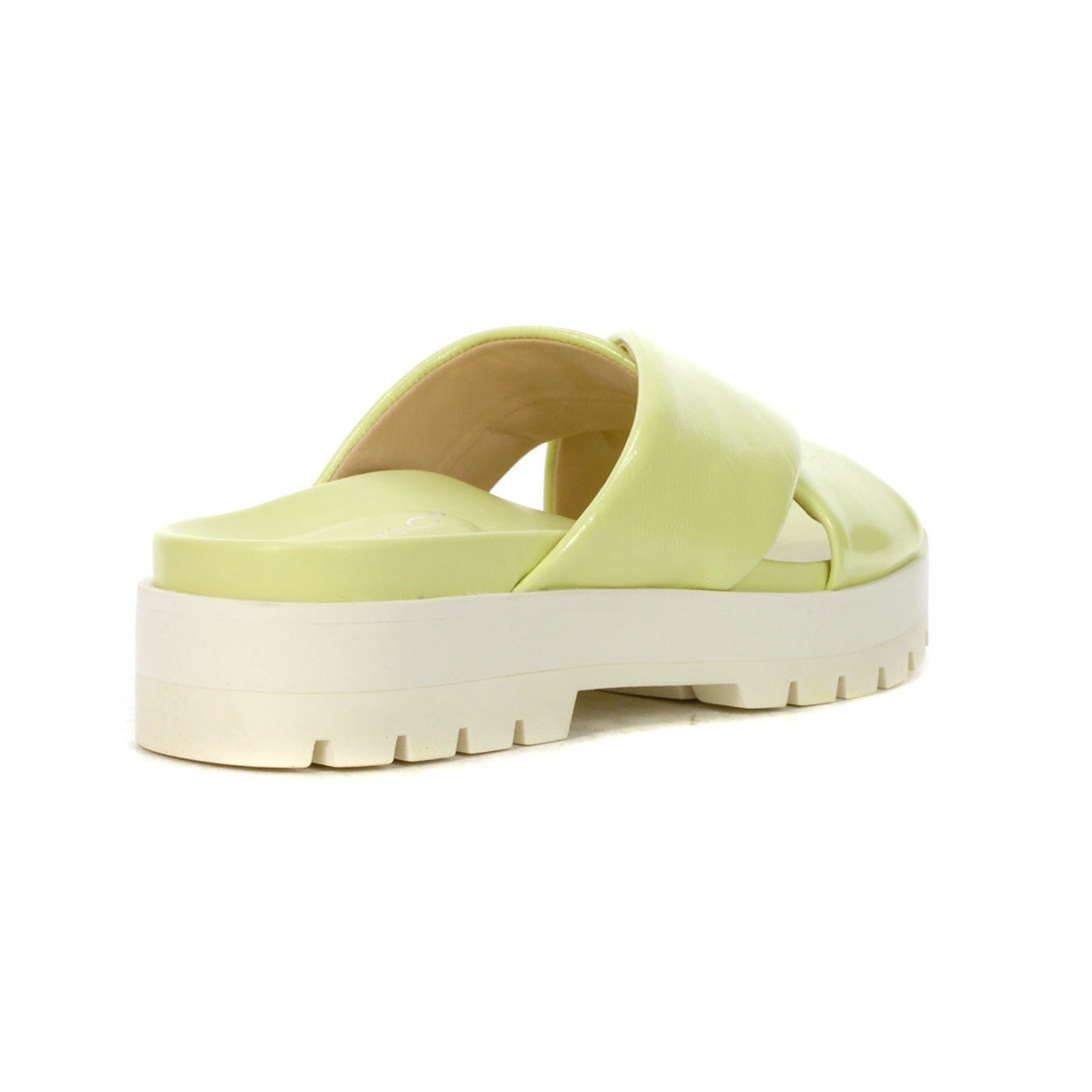 Vionic Vesta Patent Synthetic Womens Sandals#color_pale lime